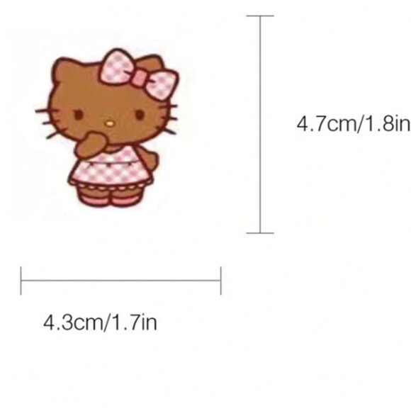 SANRIO Hello Kitty (Brown Skin) Cartoon Stickers (20 pc) SUPER CUTE! - Picture 8 of 8